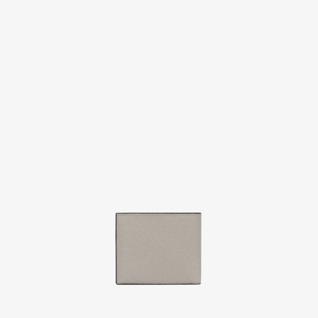 Valextra Portafoglio bifold piccolo in Pelle Grigio chiaro | Valextra Saldi