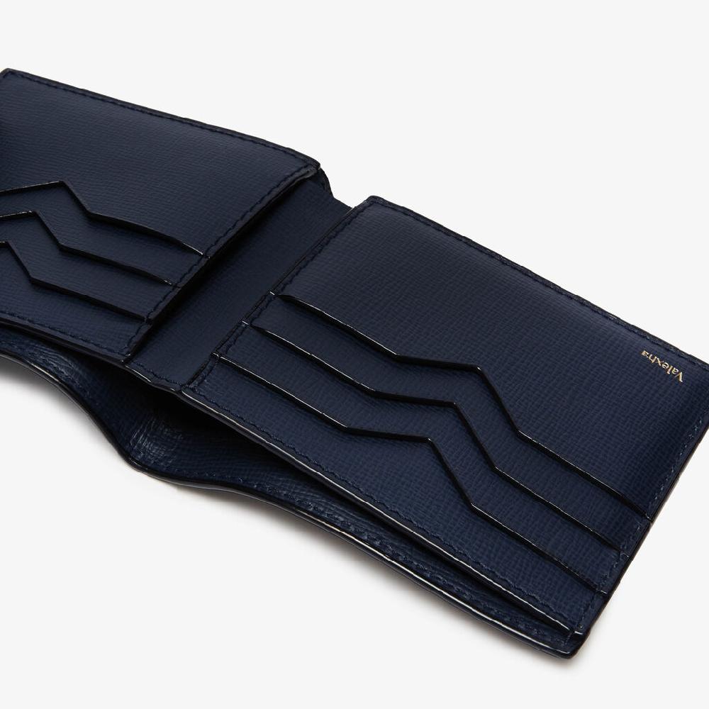 Valextra Porta carte di credito e banconote in Pelle Blu | Valextra Offerte