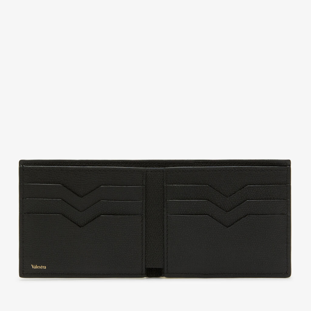 Valextra Porta carte di credito e banconote in Pelle Nera | Valextra Saldi Di Fabbrica