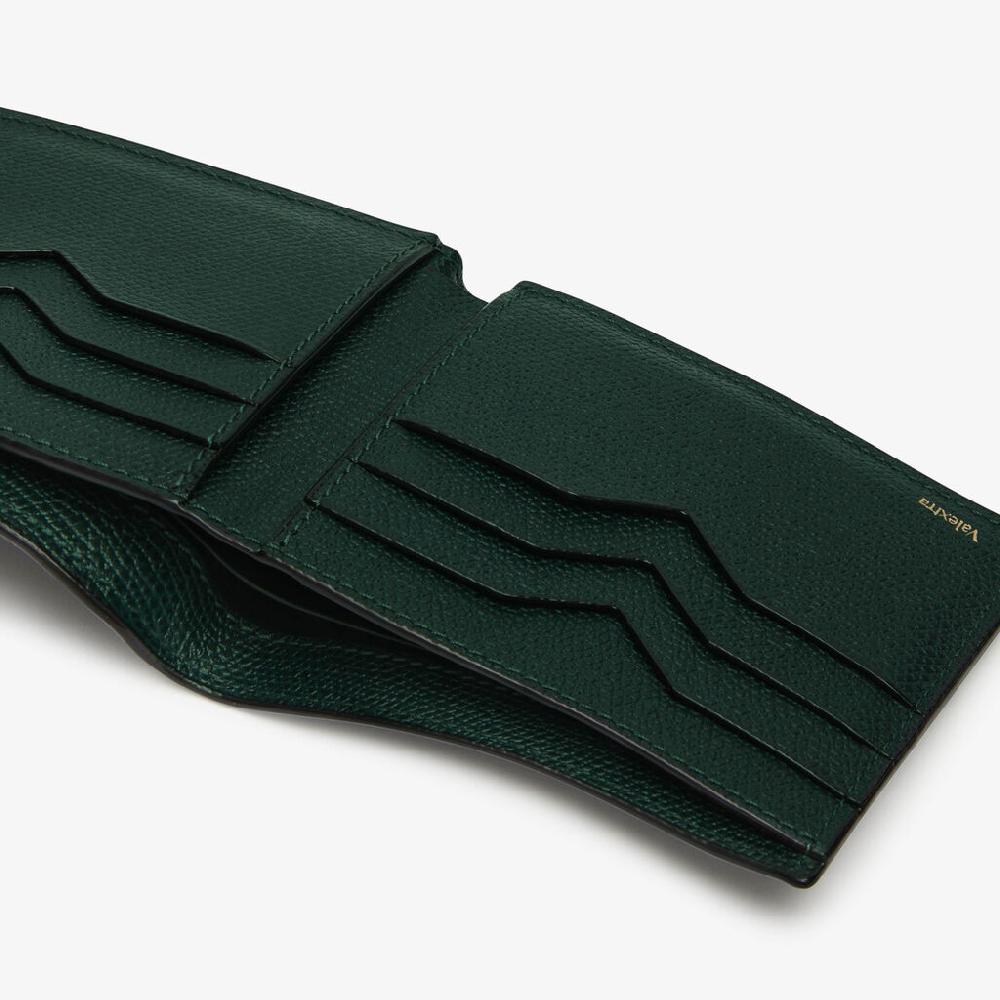 Valextra Portafoglio Bifold elegante in Pelle Verde | Valextra I Più Venduti