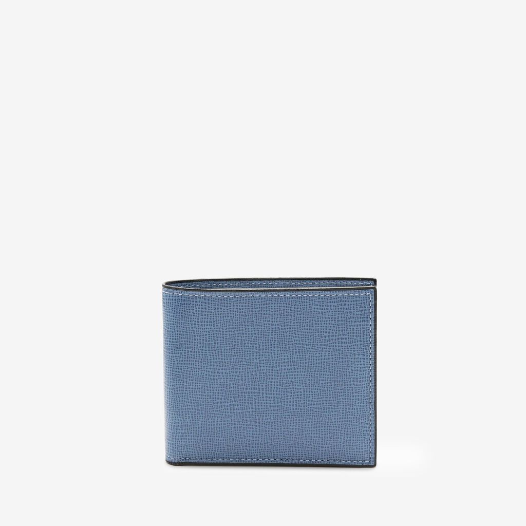 Valextra Portafoglio bifold piccolo in Pelle Blu Cobalto | Valextra Negozio