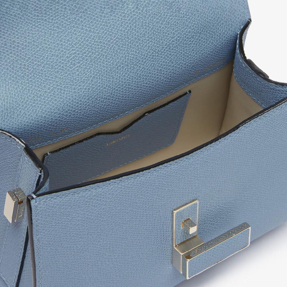 Valextra Borsa da Donna di Lusso in Pelle Azzurra rigida | Valextra Iside Spedizione gratuita