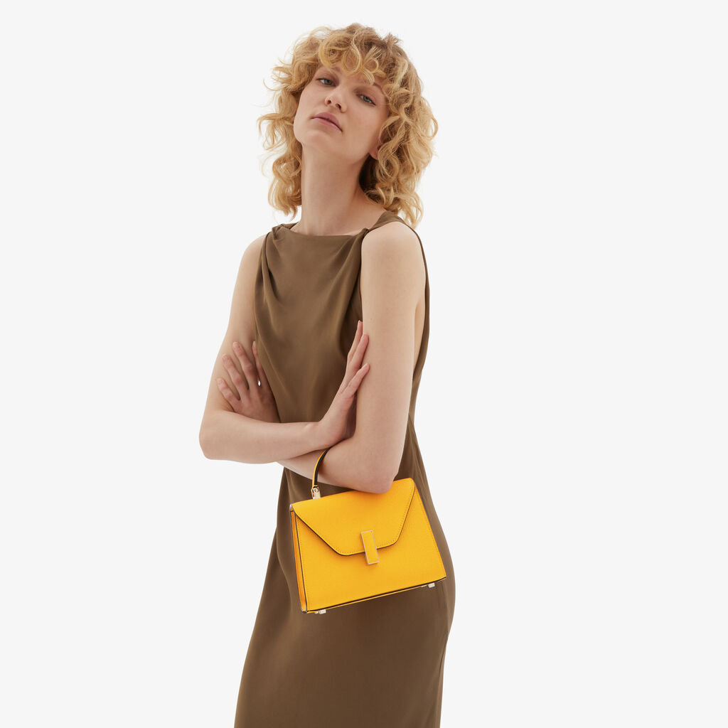 Valextra Borsa a tracolla da Donna in Pelle Gialla | Valextra Iside Sconto di tempo limitato