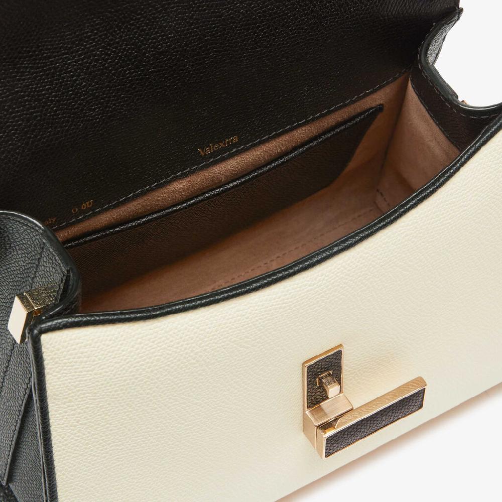 Valextra Borsetta a mano elegante in Pelle Bianca | Valextra Iside Flash Sale