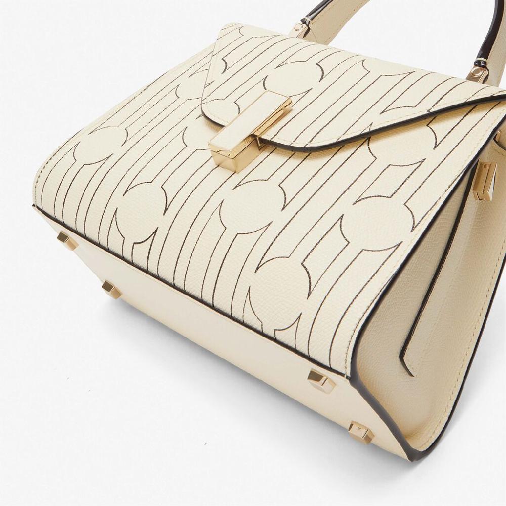Valextra Borsa a mano Mini da Donna Bianca e Nera | Valextra Iside Shopping online