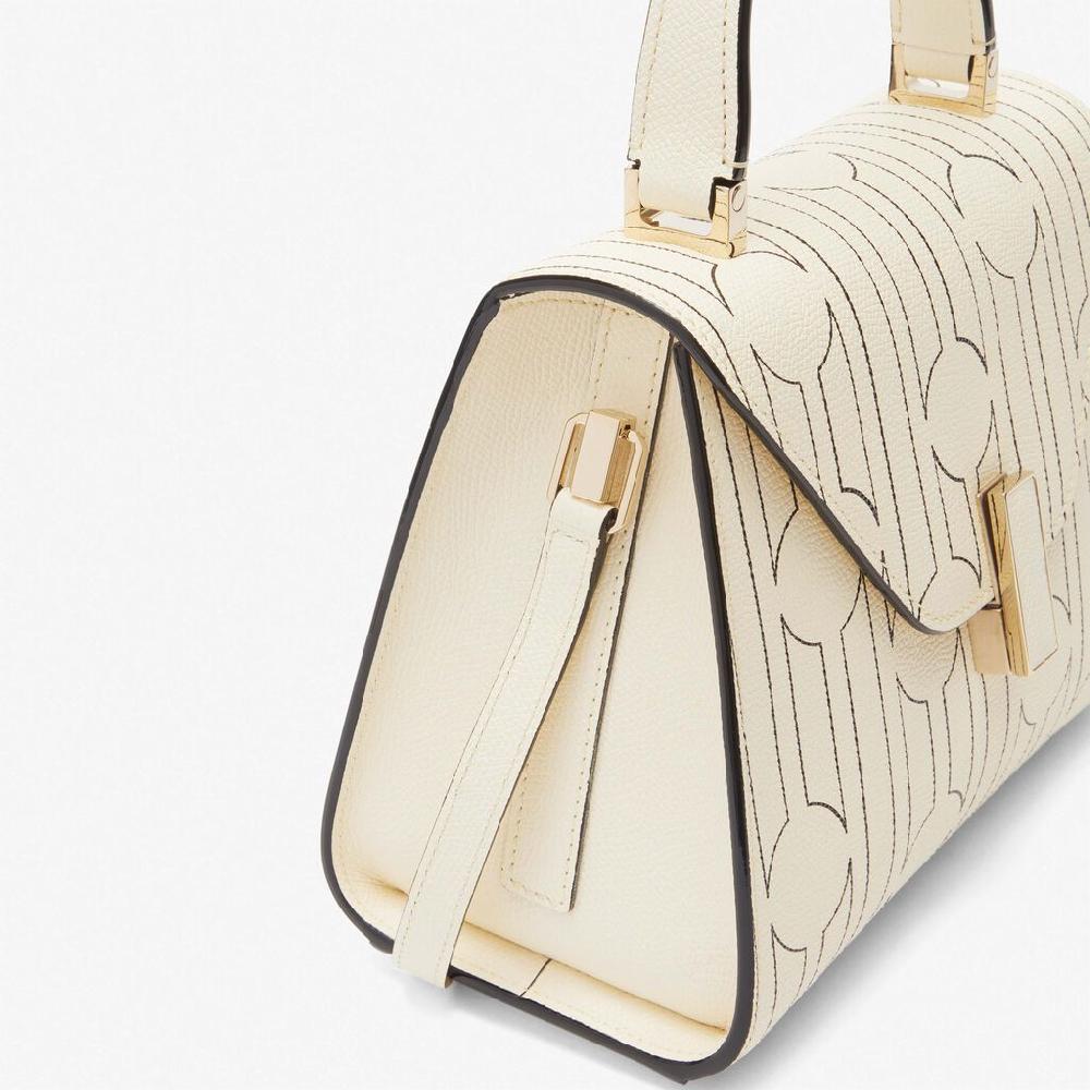Valextra Borsa a mano Mini da Donna Bianca e Nera | Valextra Iside Shopping online