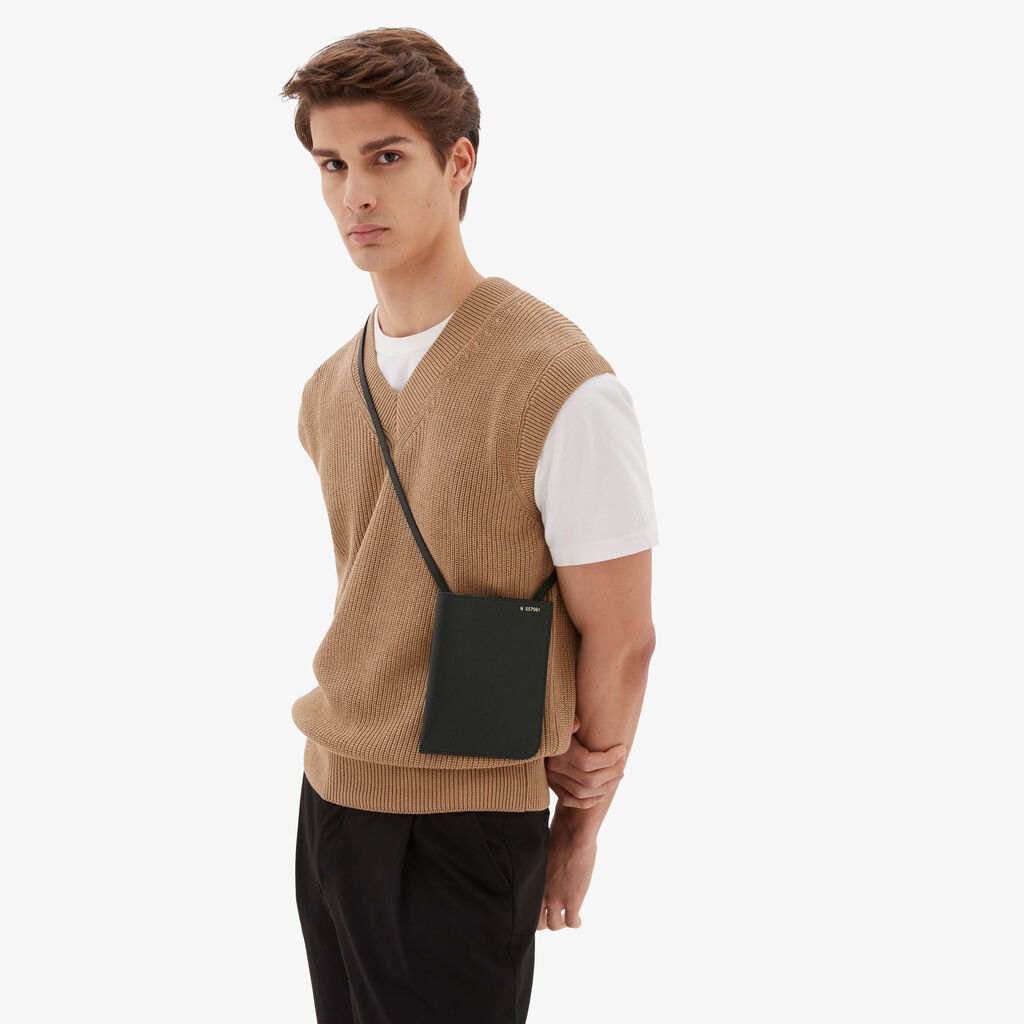Valextra Portafoglio grande in Pelle Nera | Valextra Soft Offerta esclusiva