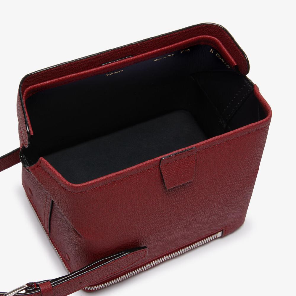 Valextra Borsa tracolla Donna di Lusso Pelle Bordeaux | Valextra Tric Trac Cyber Monday