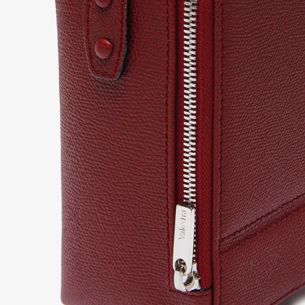 Valextra Borsa tracolla Donna di Lusso Pelle Bordeaux | Valextra Tric Trac Cyber Monday