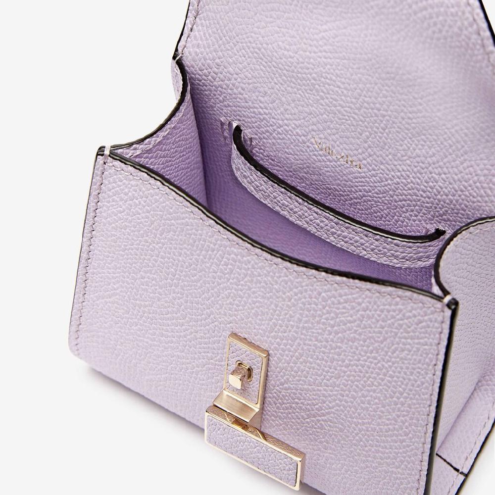 Valextra Borsa cintura da Donna di Lusso in Pelle Lilla | Valextra Iside Offerte esclusive