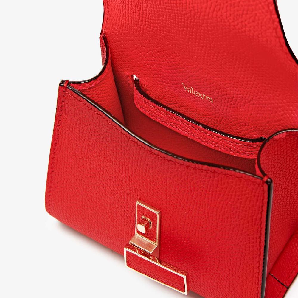 Valextra Borsa cintura da Donna in Pelle Rossa cremisi | Valextra Iside Lightning offer