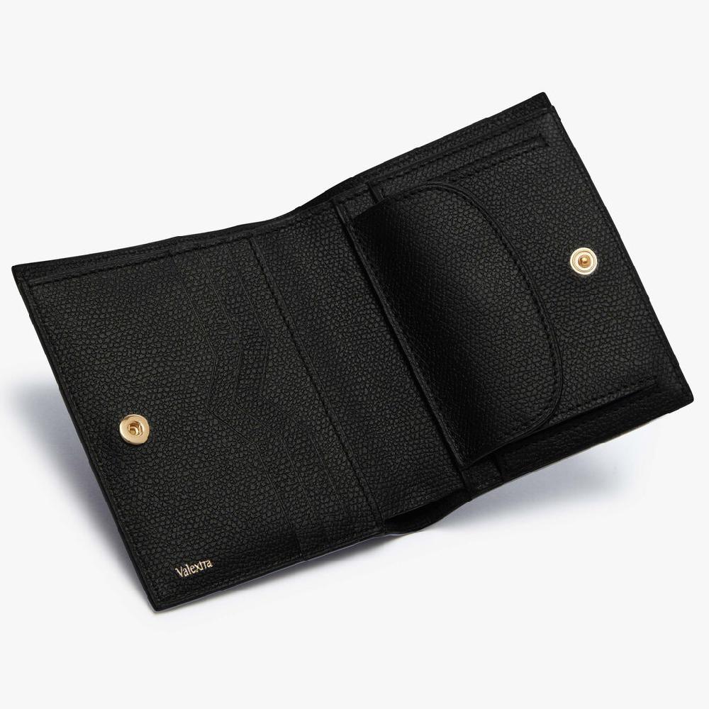 Valextra Portafoglio piccolo da Uomo di Lusso in Pelle Nera | Valextra Offerte stagionali
