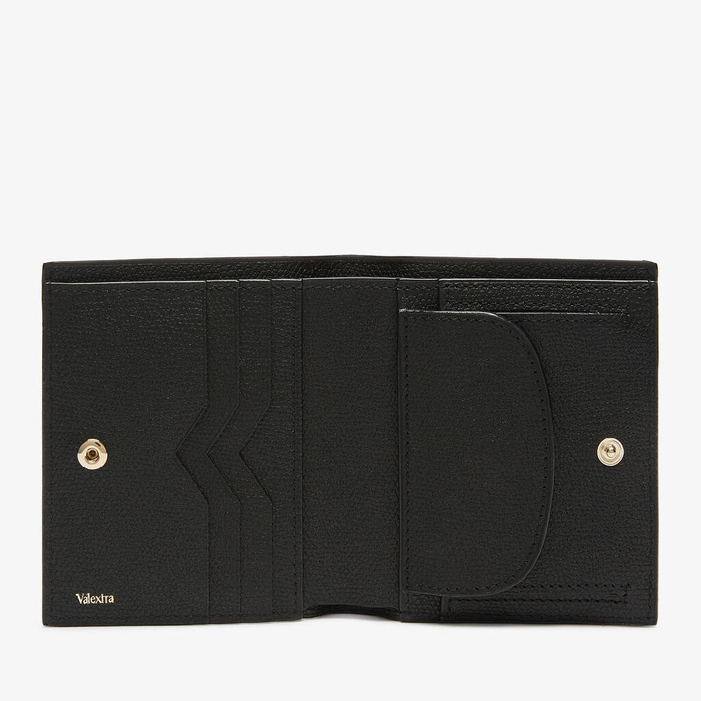 Valextra Portafoglio piccolo da Uomo di Lusso in Pelle Nera | Valextra Offerte stagionali