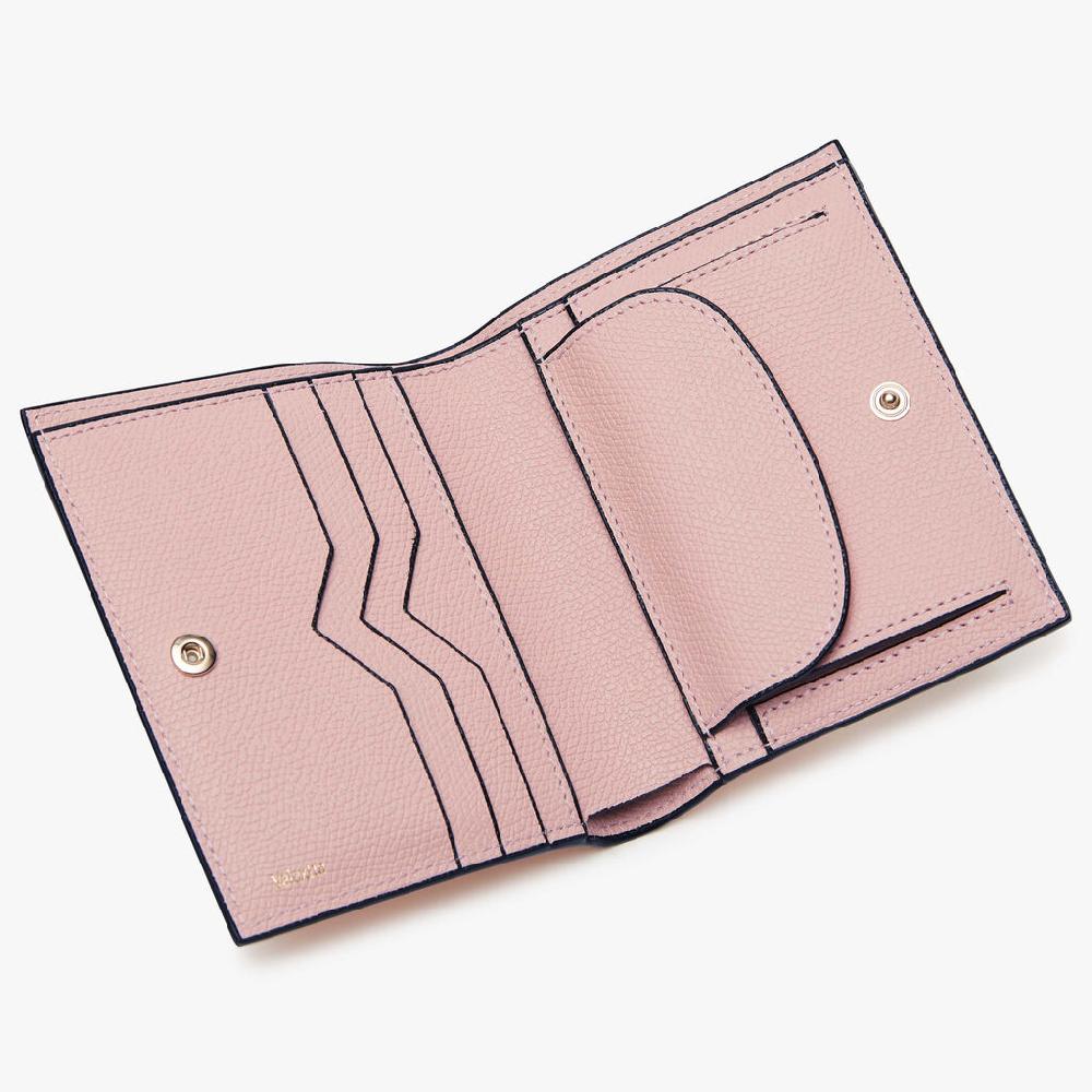 Valextra Portafoglio piccolo da Donna di Lusso in Pelle Rosa | Valextra Comprane uno, ottenene uno gratis