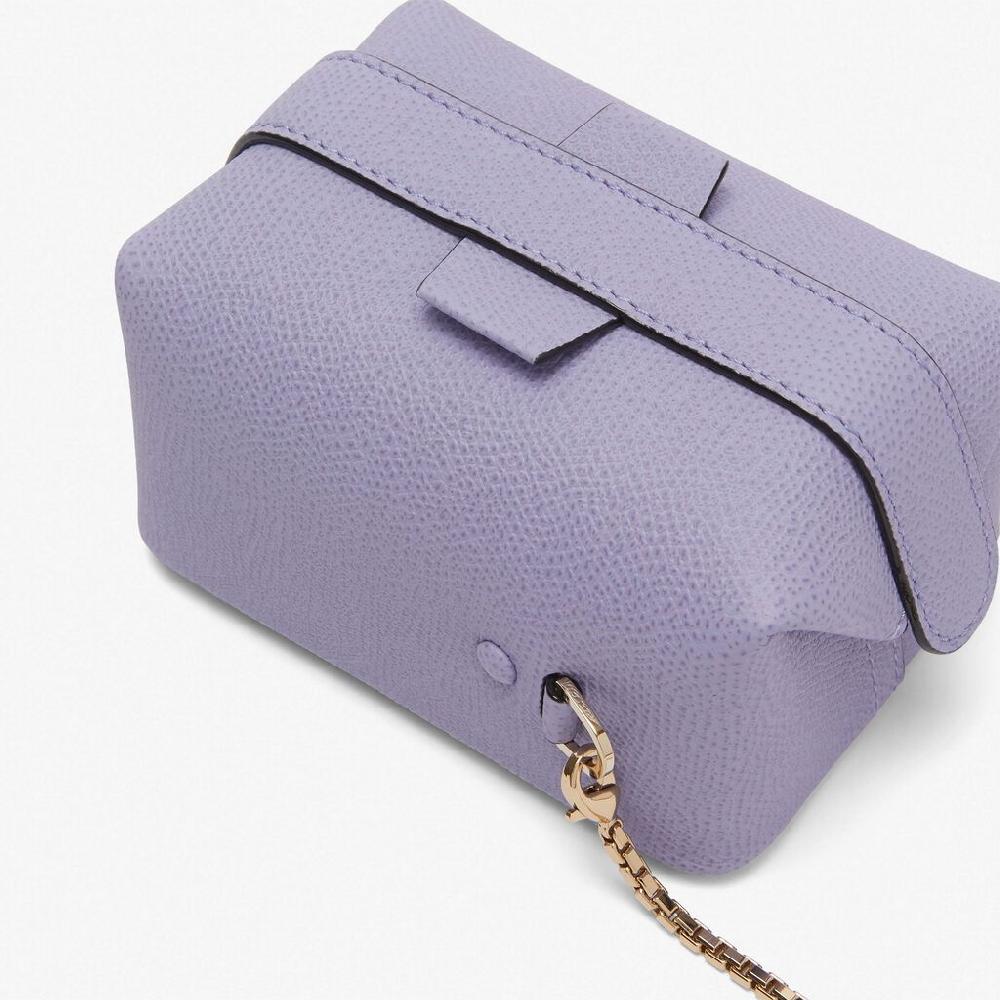 Valextra Borsa a tracolla Nano in Pelle Lilla | Valextra Tric Trac Sconti VIP