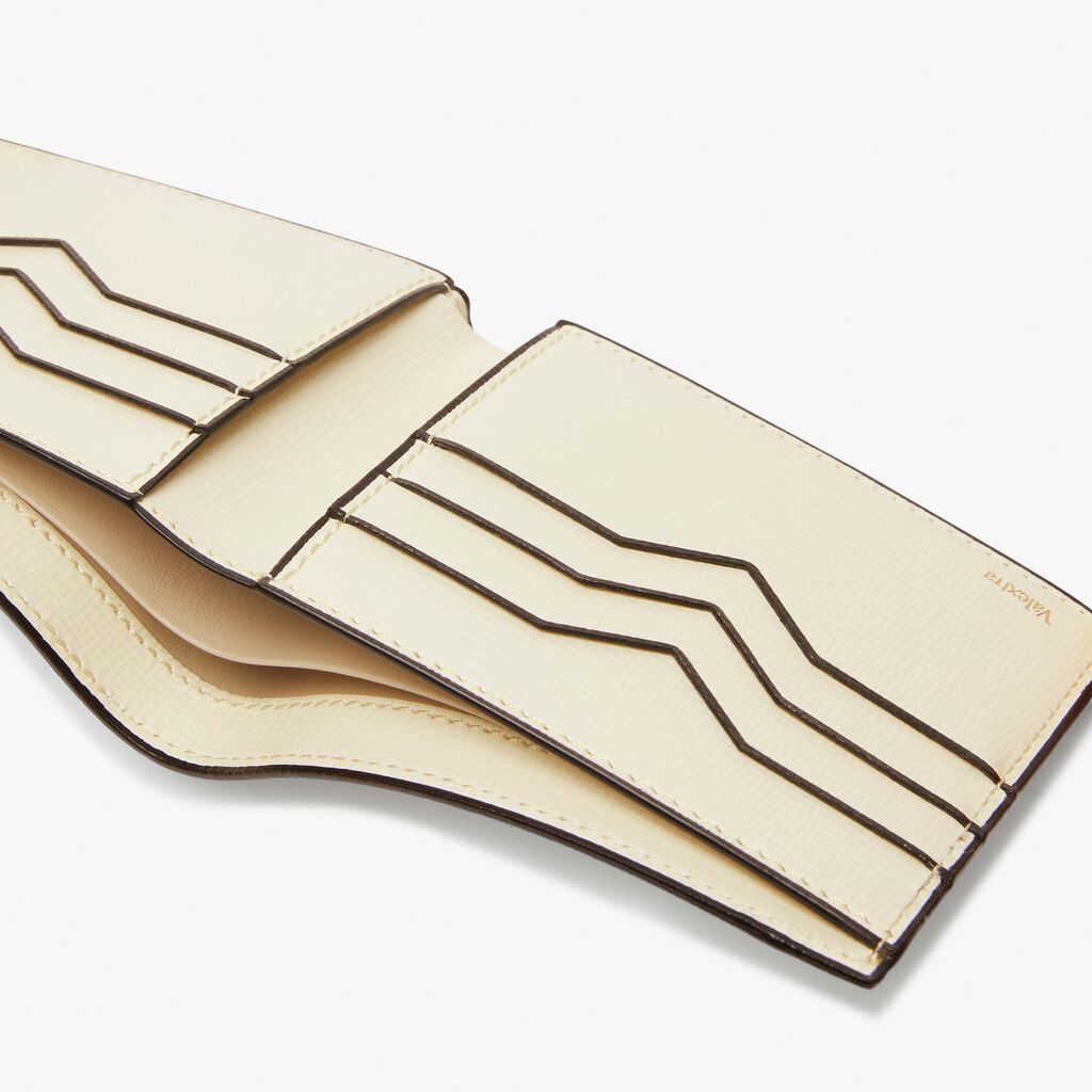 Valextra Portafoglio bifold in Pelle Bianca | Valextra Offerta settimanale