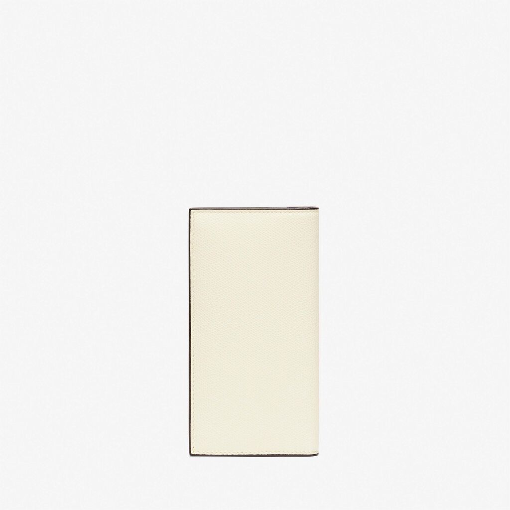 Valextra Portafoglio verticale bifold in Pelle Bianca | Valextra Ultimo giorno