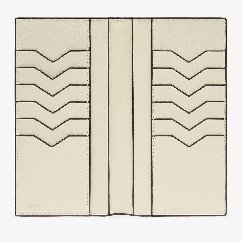 Valextra Portafoglio verticale bifold in Pelle Bianca | Valextra Ultimo giorno