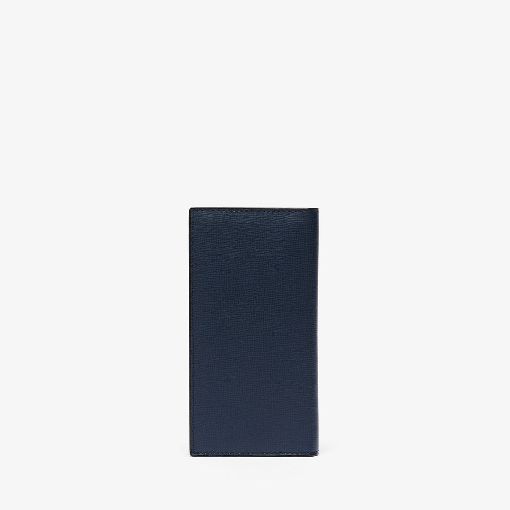 Valextra Portafoglio verticale Bifold in Pelle Blu | Valextra Promozione temporanea