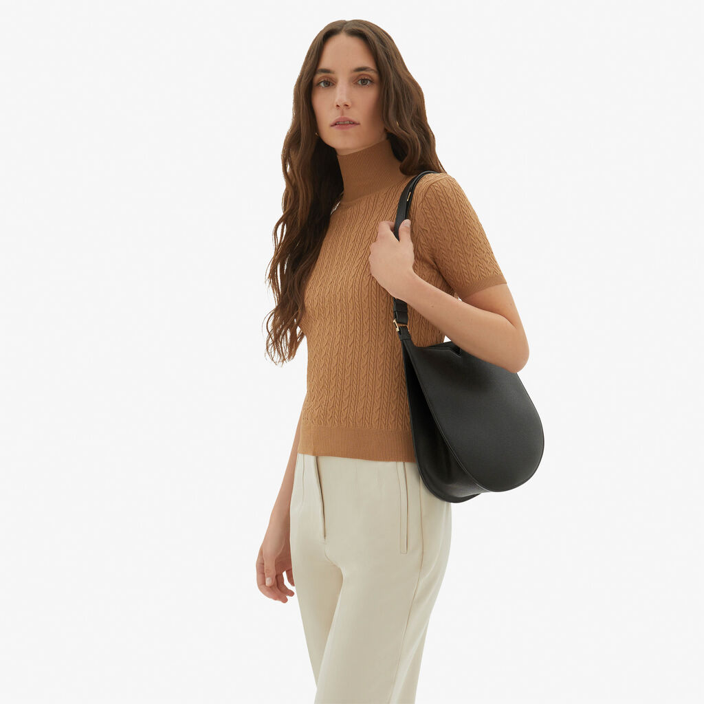 Valextra Borsa a spalla Media in Pelle Nera | Valextra Hobo Fino al 65% di sconto