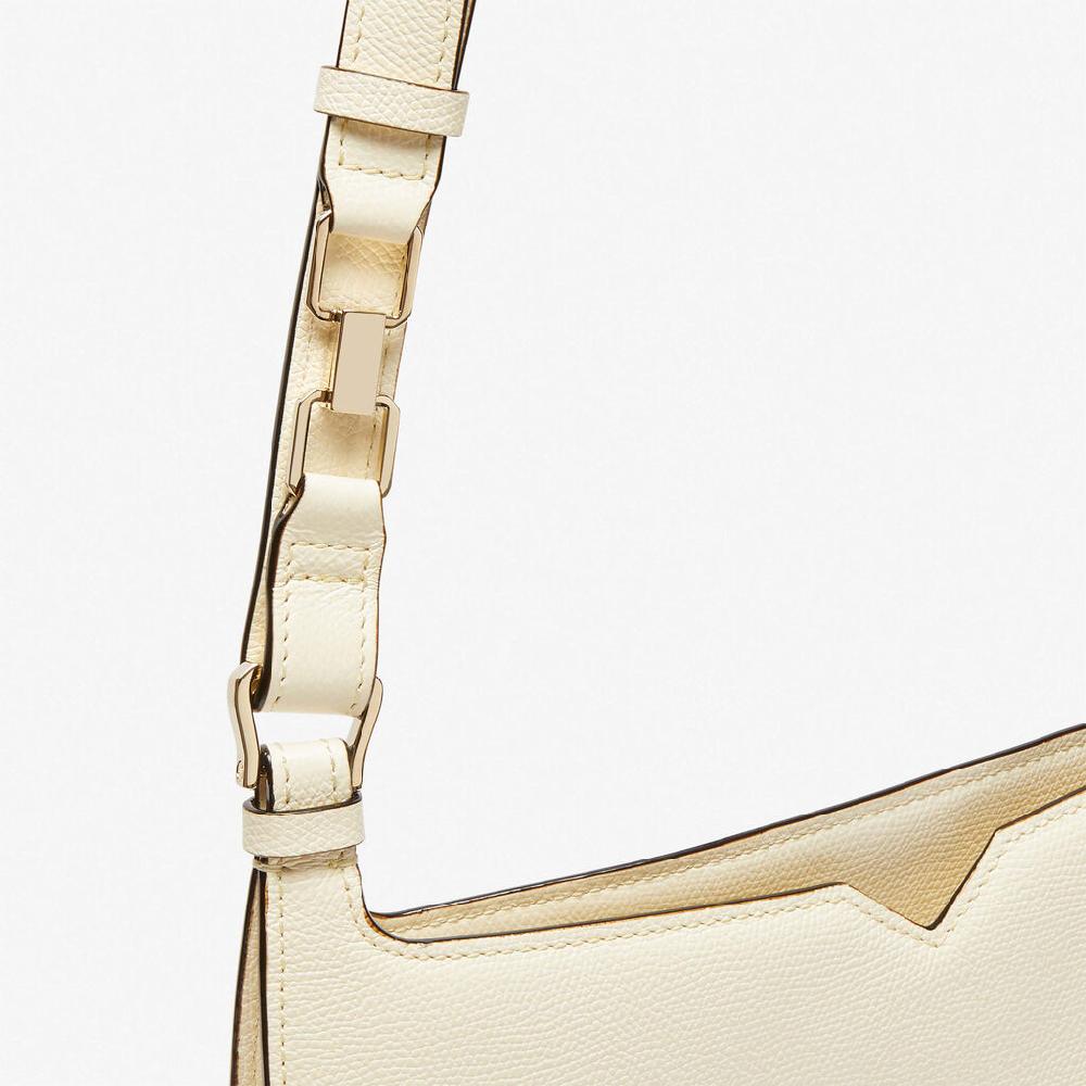 Valextra Borsa a spalla Media in Pelle Bianca | Valextra Hobo Only for today