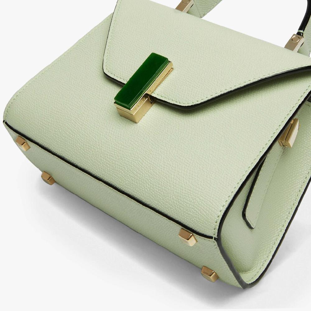 Valextra Borsetta da Donna in Pelle Verde chiara | Valextra Iside Discount Store per i nuovi prodotti