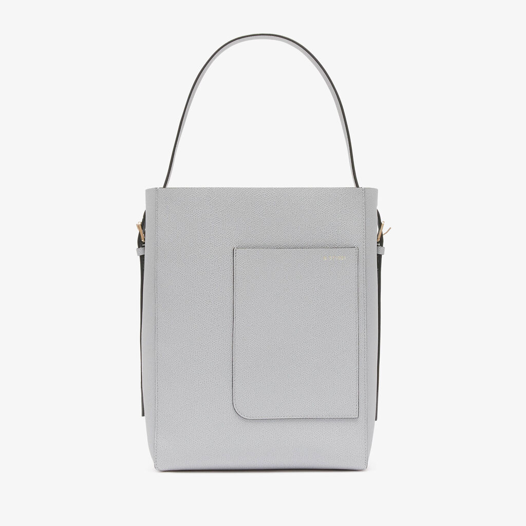Valextra Borsa a secchiello da Donna in Pelle Grigia | Valextra Soft 50% di sconto con spedizione gratuita