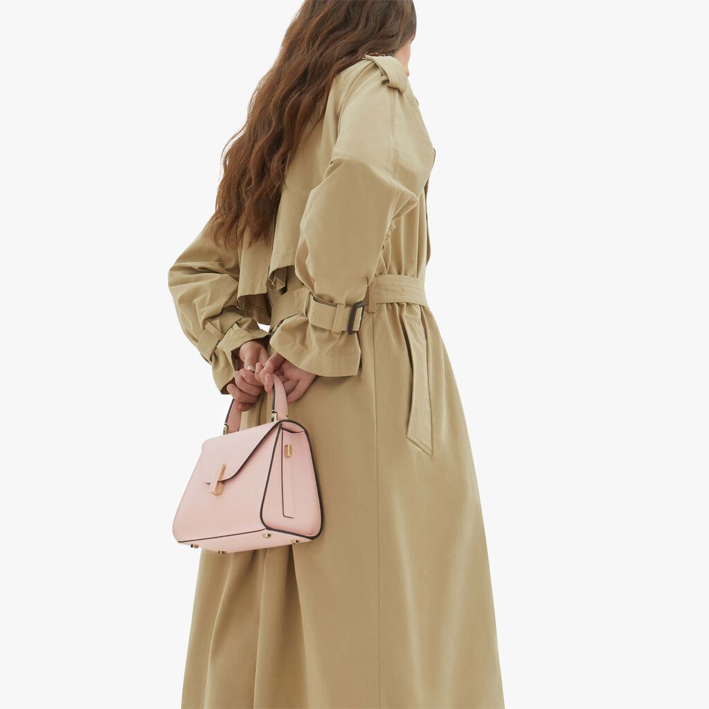 Valextra Borsa a mano Mini in Pelle Rosa | Valextra Iside Esporta salva