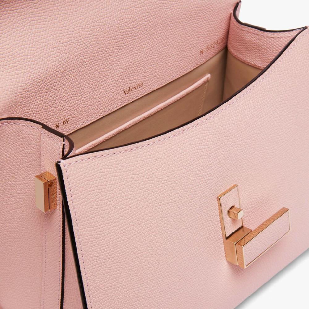 Valextra Borsa a mano Mini in Pelle Rosa | Valextra Iside Esporta salva