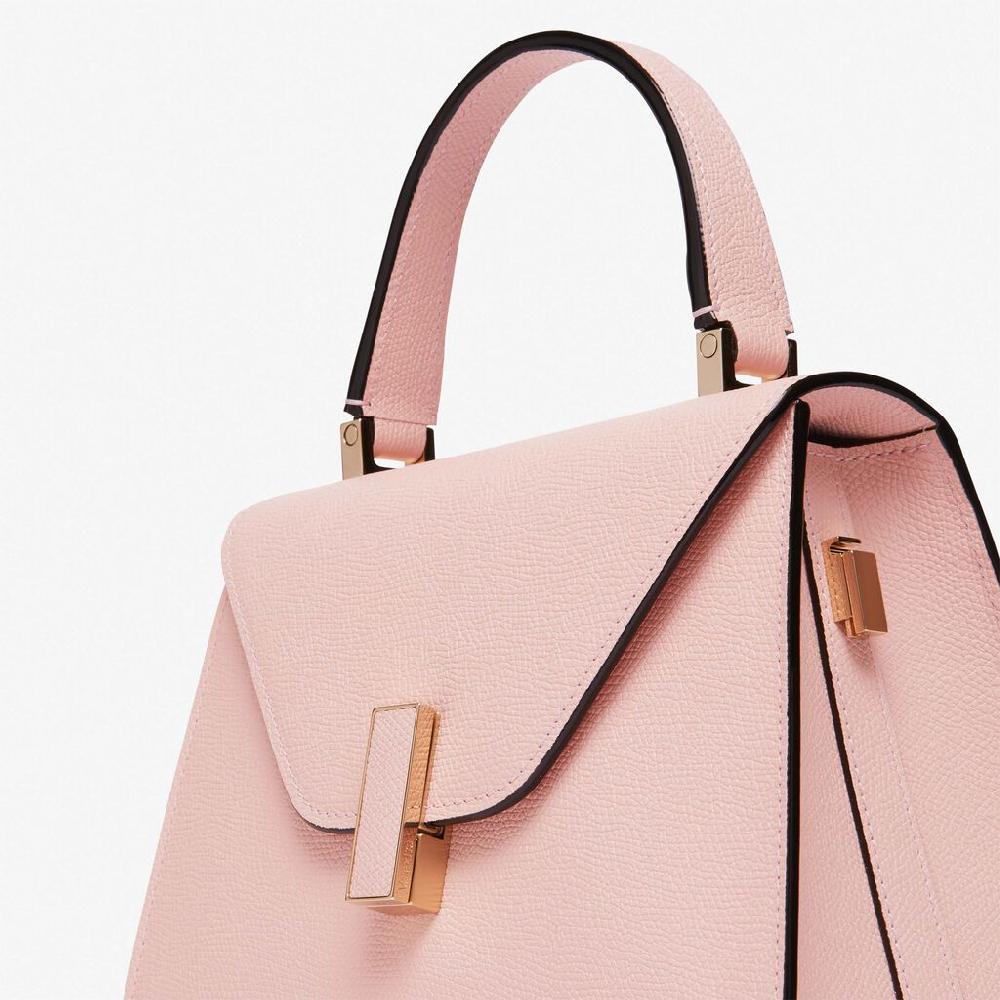 Valextra Borsa a mano Mini in Pelle Rosa | Valextra Iside Esporta salva