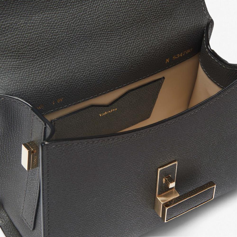 Valextra Borsa a mano elegante in Pelle Grigia | Valextra Iside Sconti questo mese