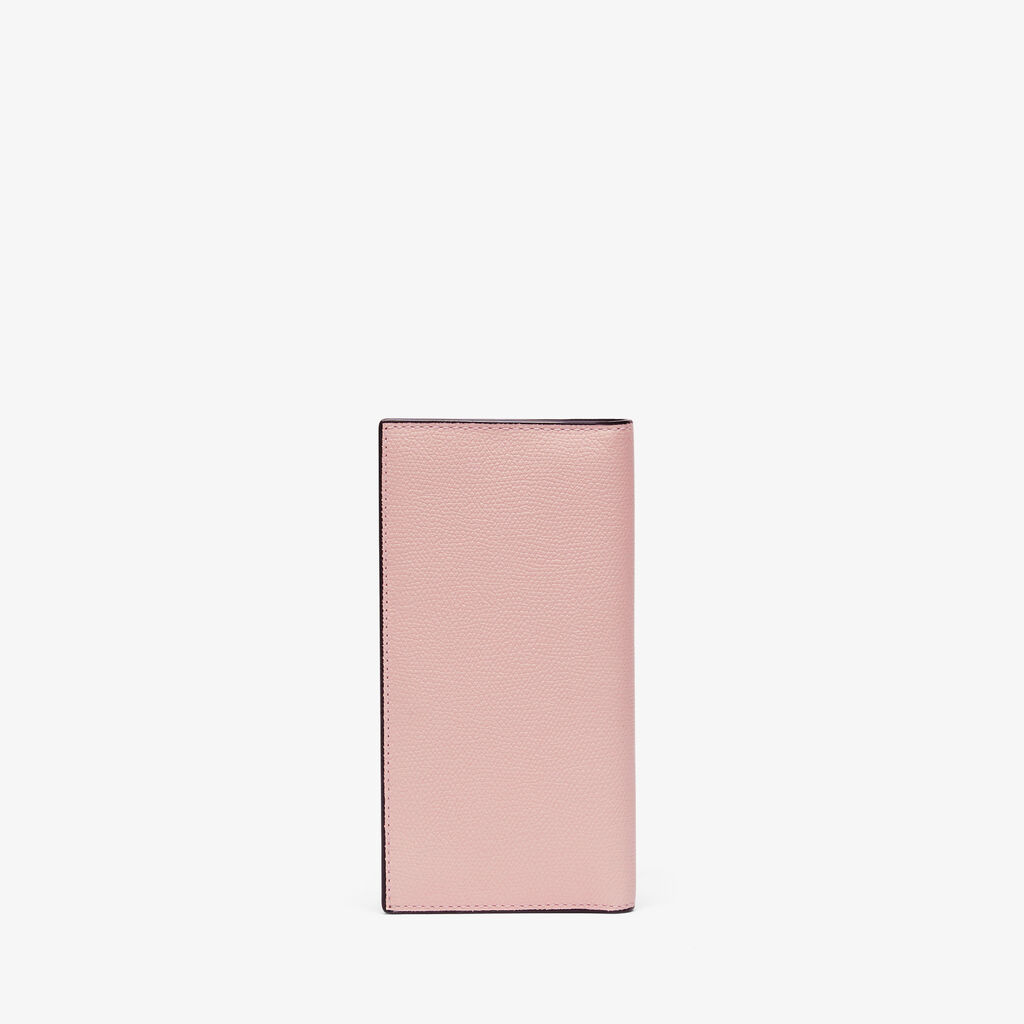 Valextra Portafoglio Bifold in Pelle Rosa con portamonete | Valextra Promozione Limitata