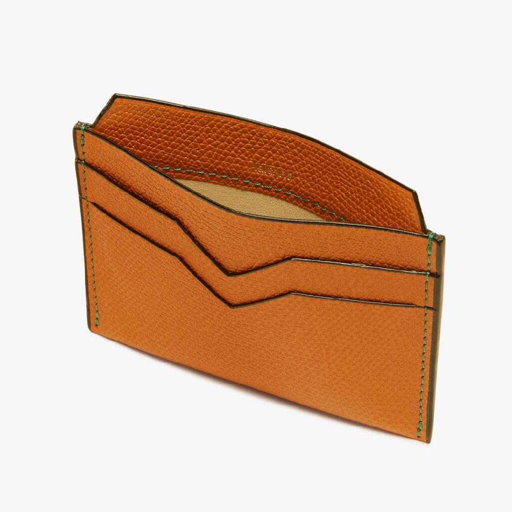 Valextra Portatessere e carte di credito in Pelle Marrone | Valextra Shopping Online