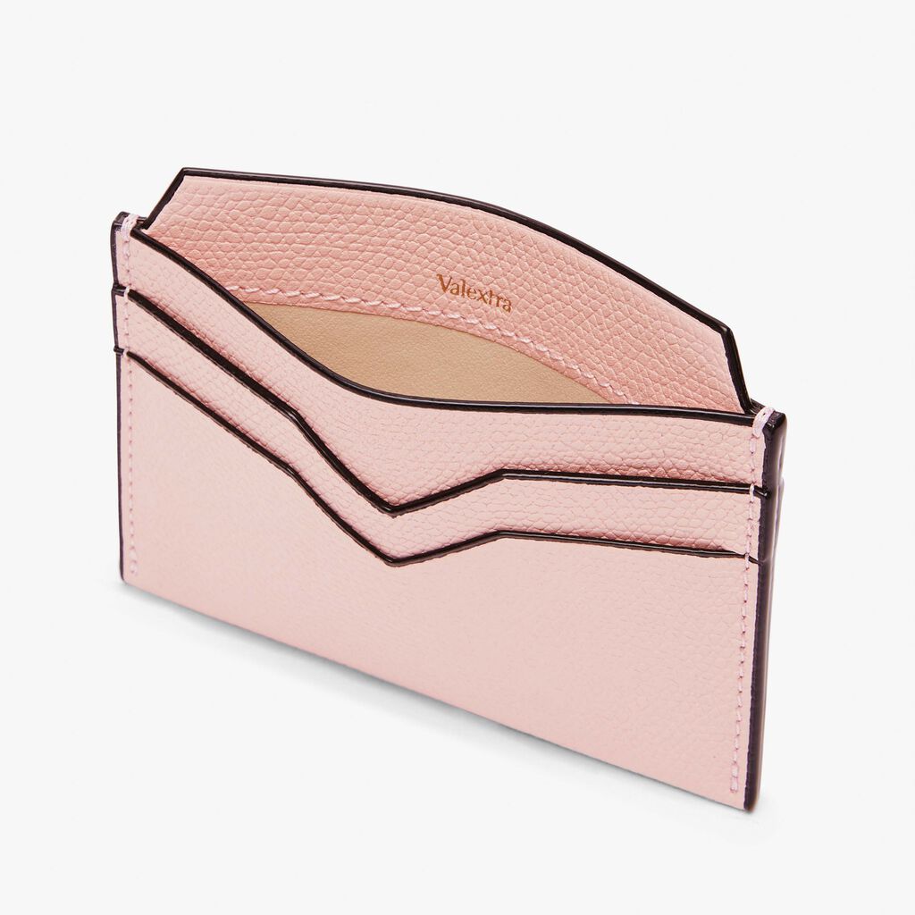 Valextra Portatessere e carte di credito in Pelle Rosa | Valextra Affare Del Giorno