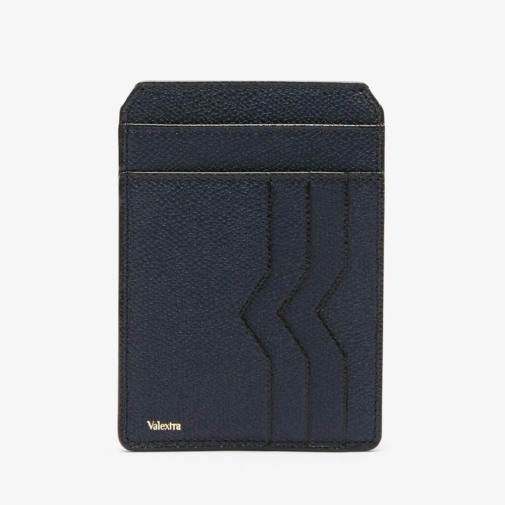 Valextra Porta carte e documenti in Pelle Blu | Valextra Online