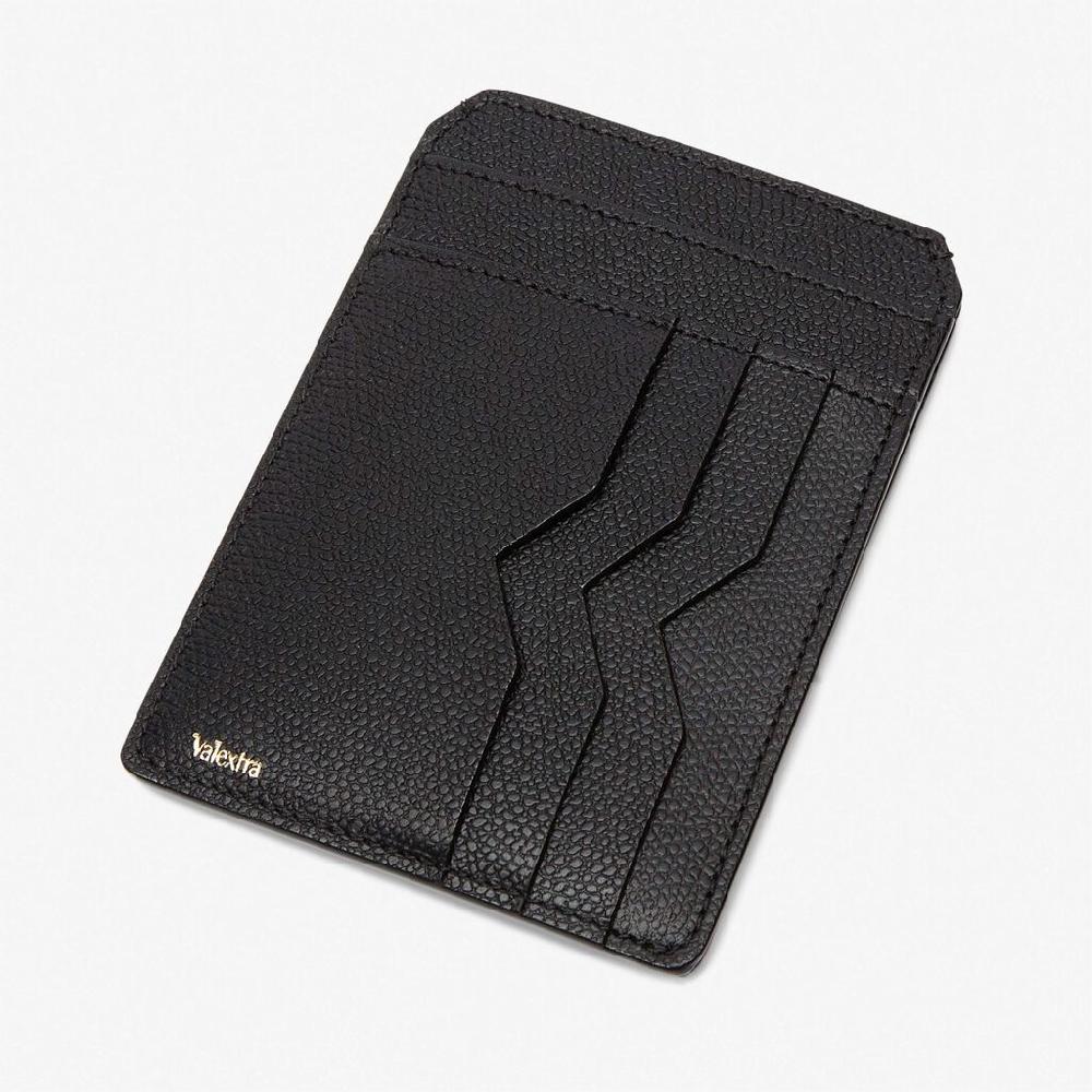 Valextra Porta carte di credito in Pelle Nera | Valextra piccola pelletteria Offerte