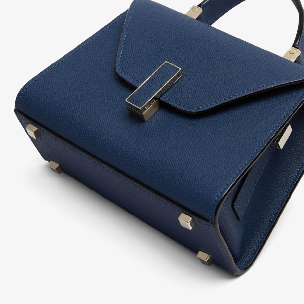 Valextra Borsa a tracolla Donna in Pelle Blu Zaffiro | Valextra Iside Vendita Calda