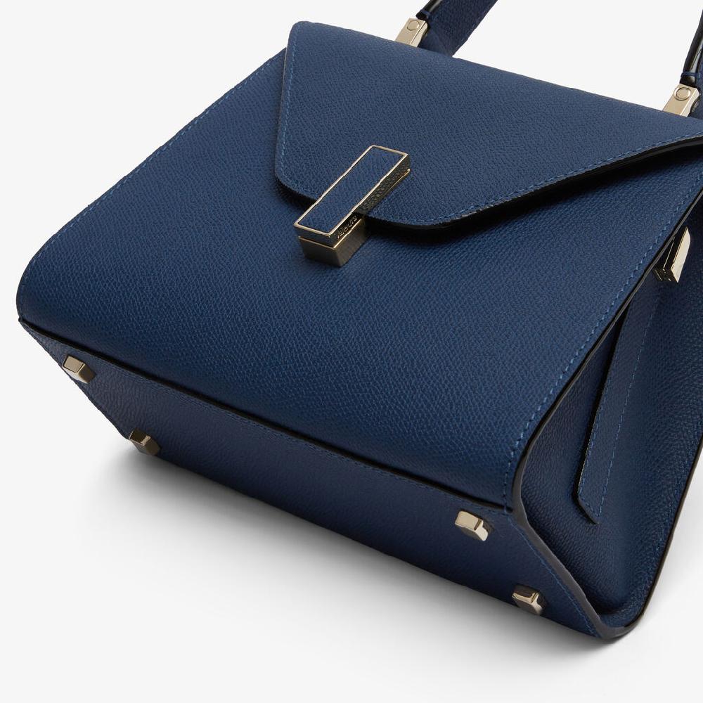 Valextra Borsa a mano Donna di Lusso in Pelle Blu Zaffiro | Valextra Iside Vendita Economica