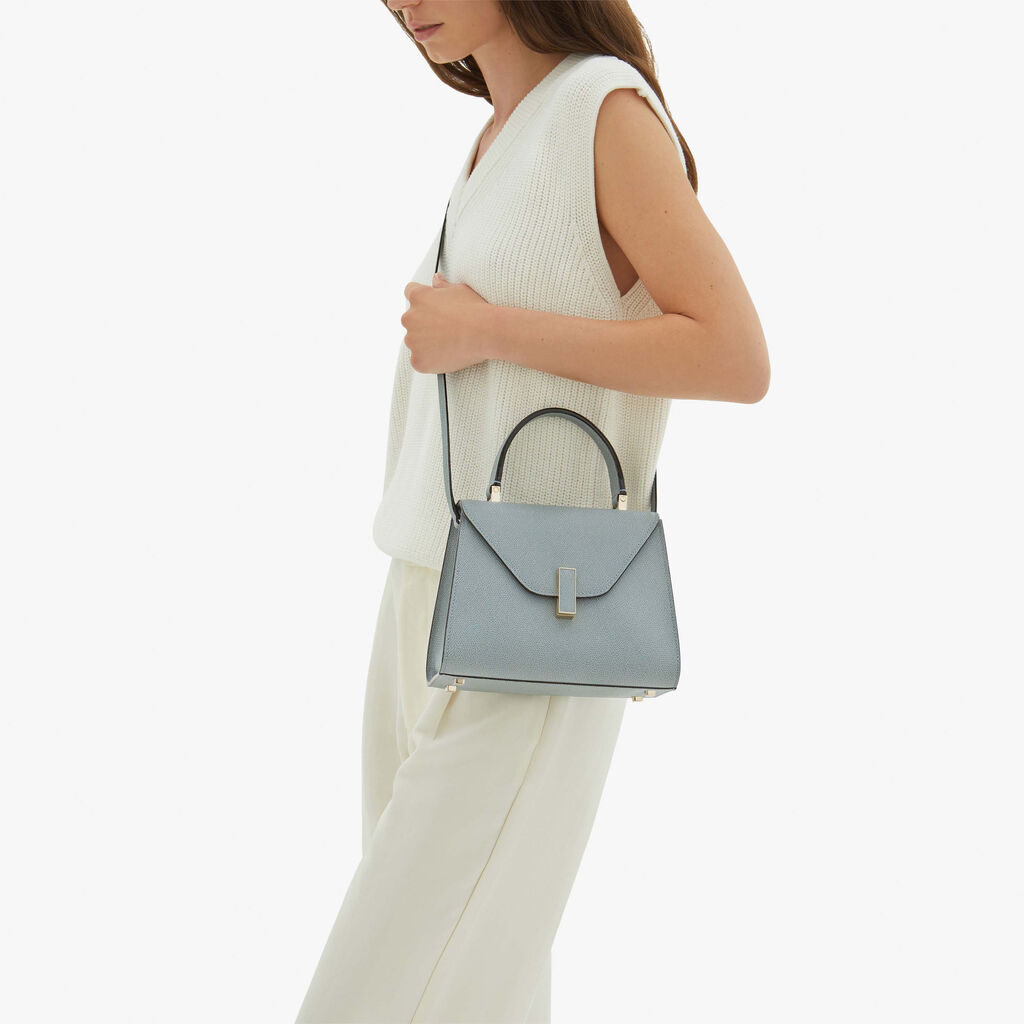 Valextra Borsa a mano Mini in Pelle Blu | Valextra Iside In Saldo