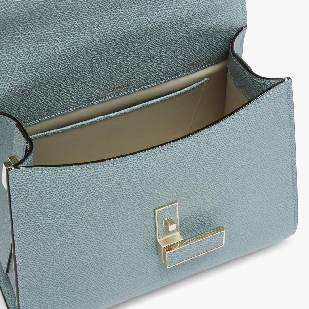 Valextra Borsa a mano Mini in Pelle Blu | Valextra Iside In Saldo