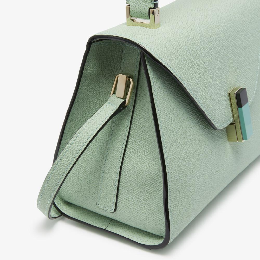 Valextra Borsa a mano da Donna in Pelle Verde chiara | Valextra Iside Nuova