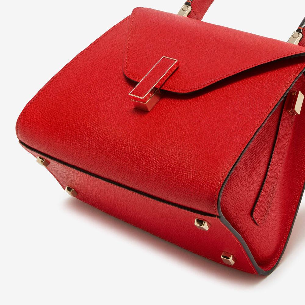 Valextra Borsa a mano Mini in Pelle Rossa | Valextra Iside Spedizione gratuita