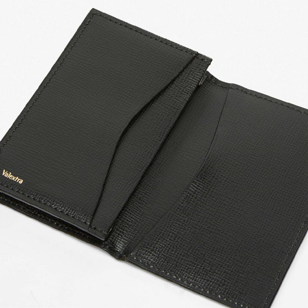 Valextra Portacarte in Pelle Nera | Valextra piccola pelletteria Offerta esclusiva