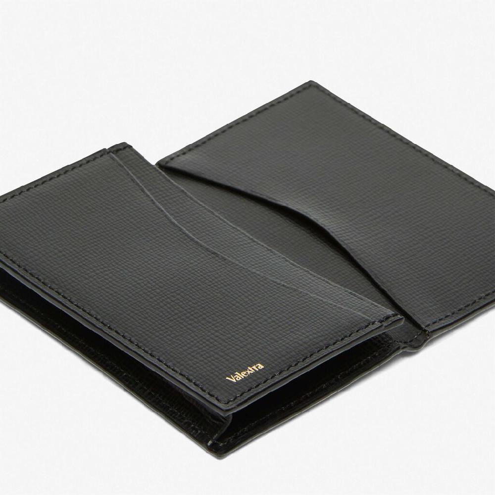 Valextra Portacarte in Pelle Nera | Valextra piccola pelletteria Offerta esclusiva