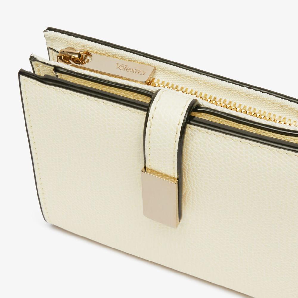 Valextra Portafoglio piccolo in Pelle Bianca | Valextra Offerta San Valentino