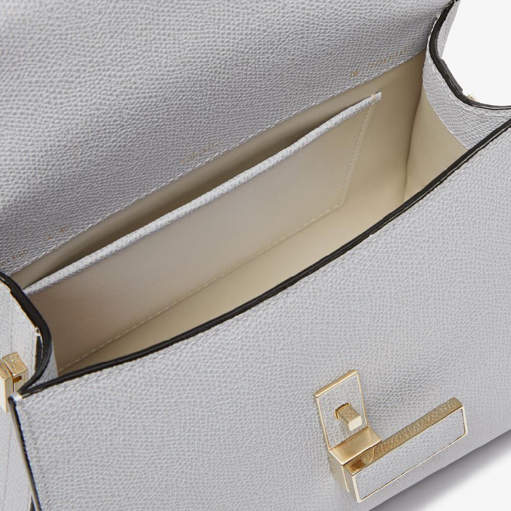 Valextra Borsa a tracolla da Donna in Pelle Grigia | Valextra Iside Bestseller