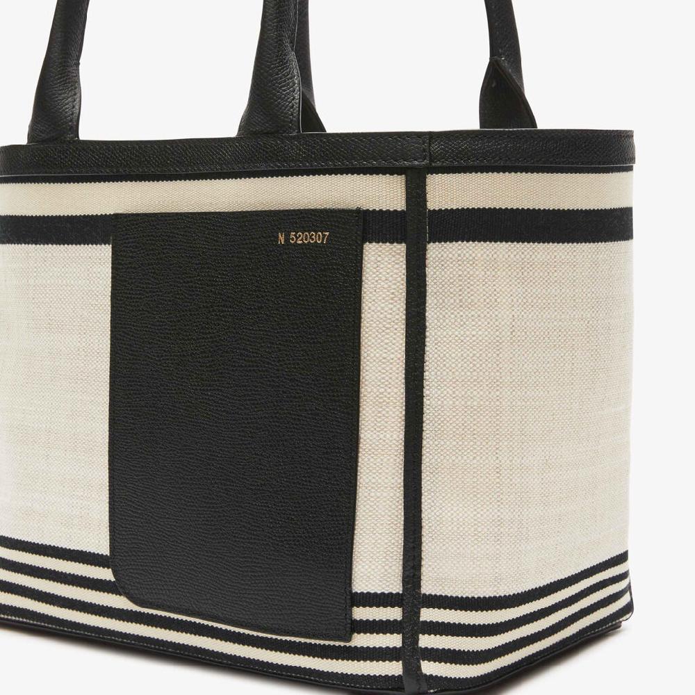 Valextra Tote bag Mini in Tessuto Marrone | Valextra Comprane uno, ottenene uno gratis