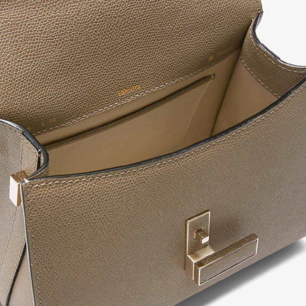 Valextra Borsa a mano Mini in Pelle Tortora | Valextra Iside Offerte speciali