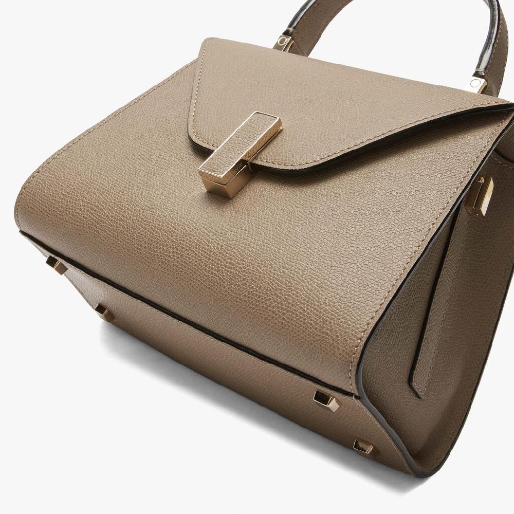 Valextra Borsa a mano Mini in Pelle Tortora | Valextra Iside Offerte speciali