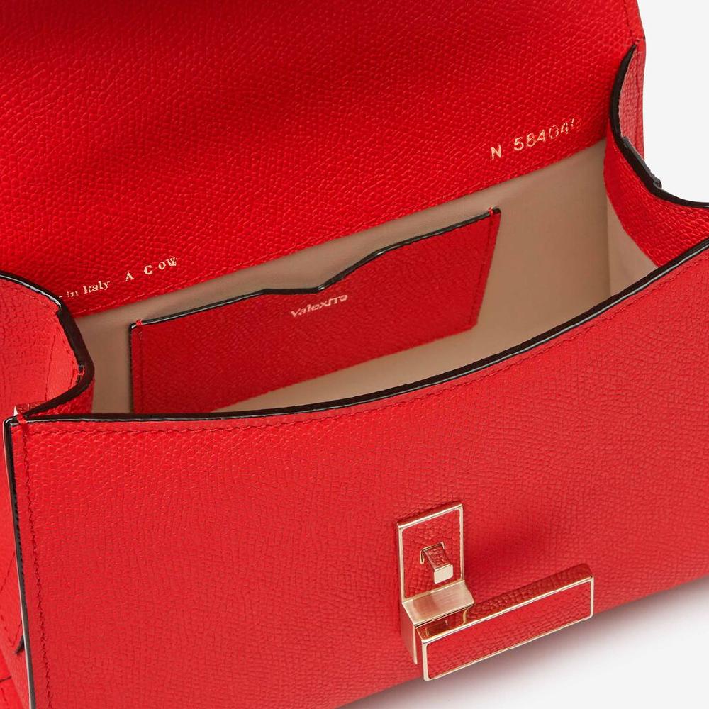 Valextra Borsa a tracolla Donna in Pelle Rossa cremisi | Valextra Iside Latest stili